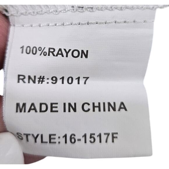 Solitaire Size Large Lemon Yellow Print Jogger Pant Pull On Beach  Pockets  #909 - Picture 10 of 10